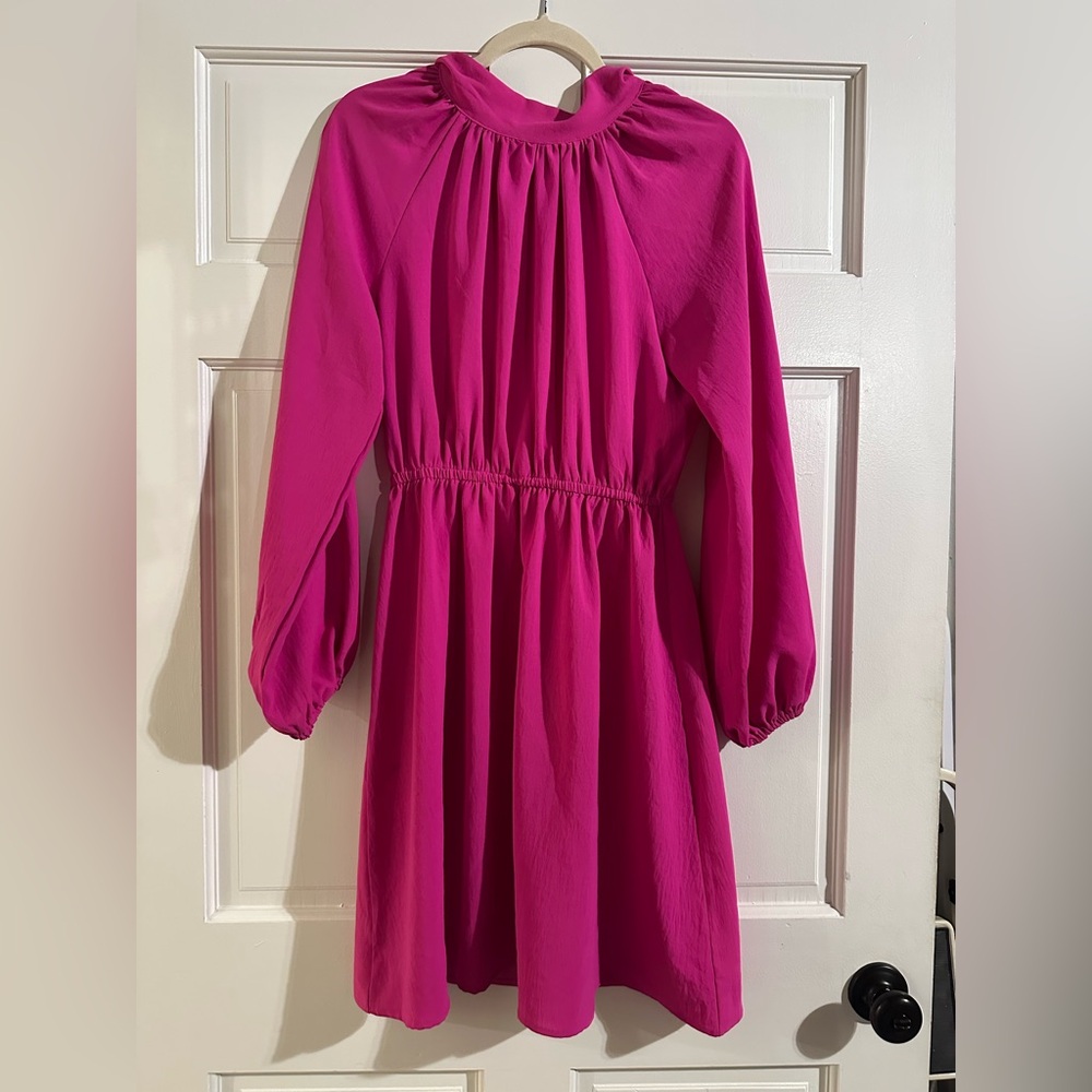 Pink Long Sleeve Women’s Dress
